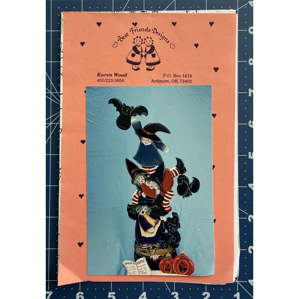 WITCHES BREW - Best Friends Designs - Tole Painting‎ Pattern PACKET UC Halloween